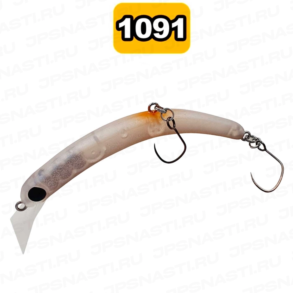 Воблер 1089 Koubou SakasanYoro Slim 60FS, 3.3 г, #Cafe Charred Glow (1091 Oricolor)