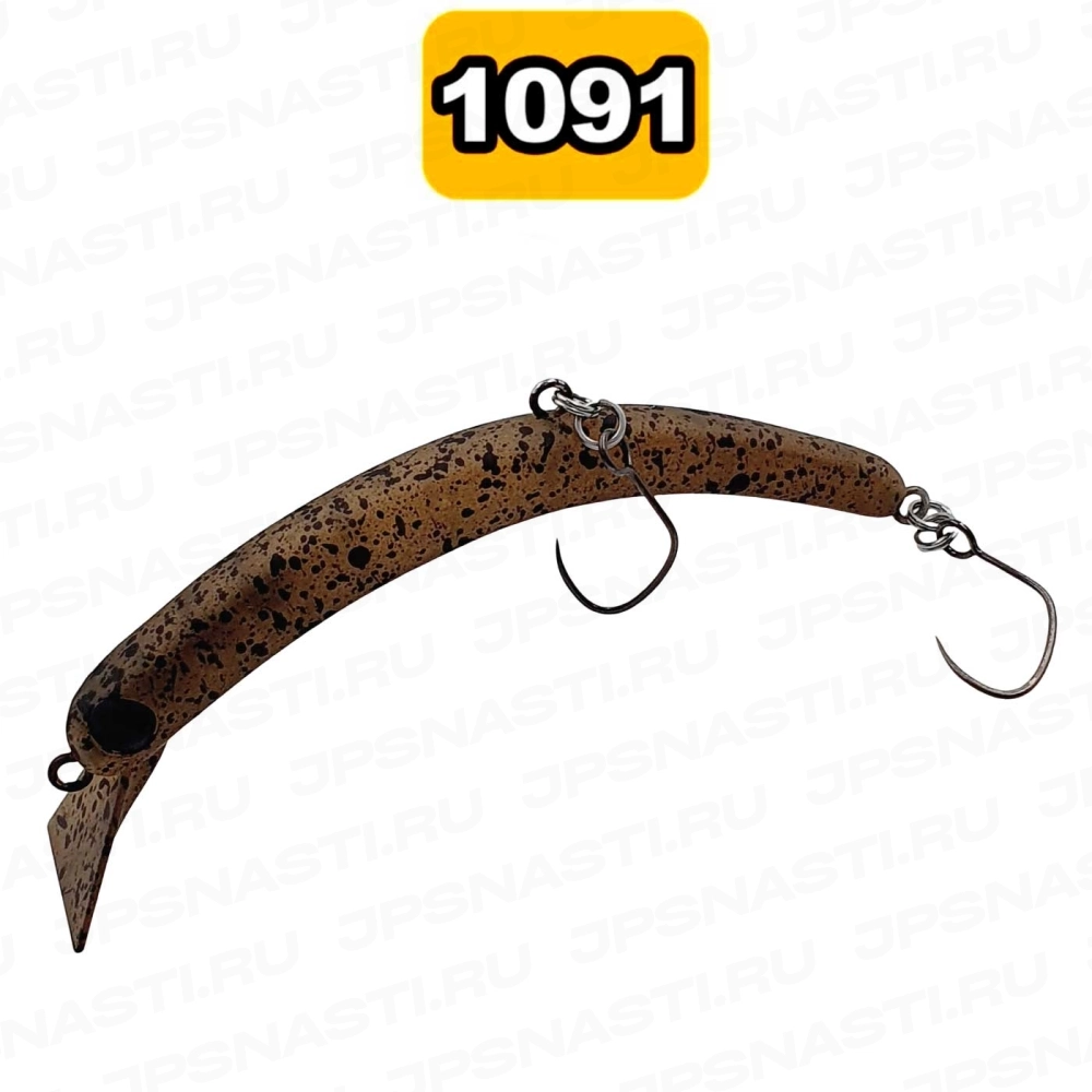 Воблер 1089 Koubou SakasanYoro Slim 60FS, 3.3 г, #G Pan (1091 Oricolor)