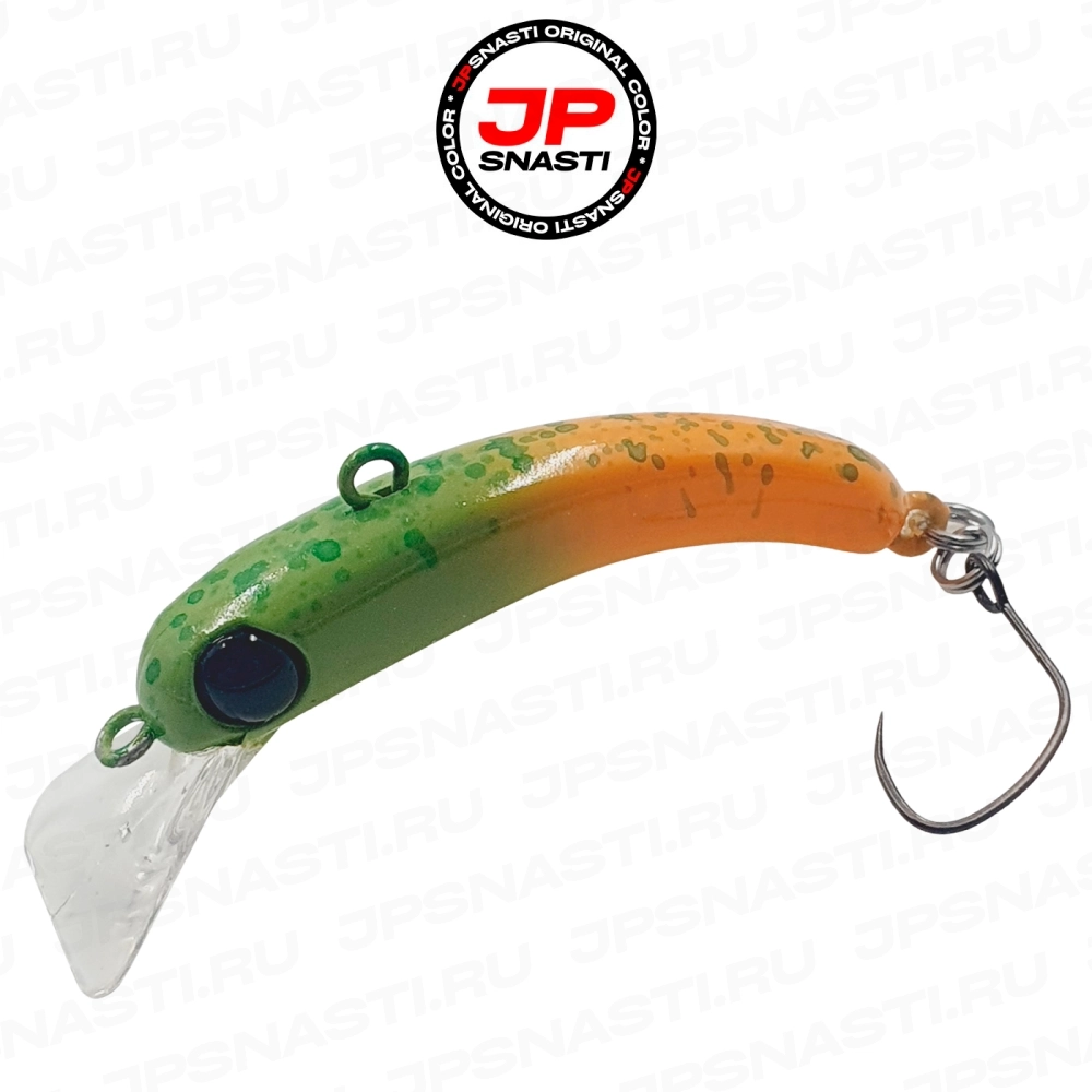 Воблер 1089 Koubou SakasanYoro Slim 35FS, 2.1 г, #RU102 Glow (Jpsnasti Oricolor)