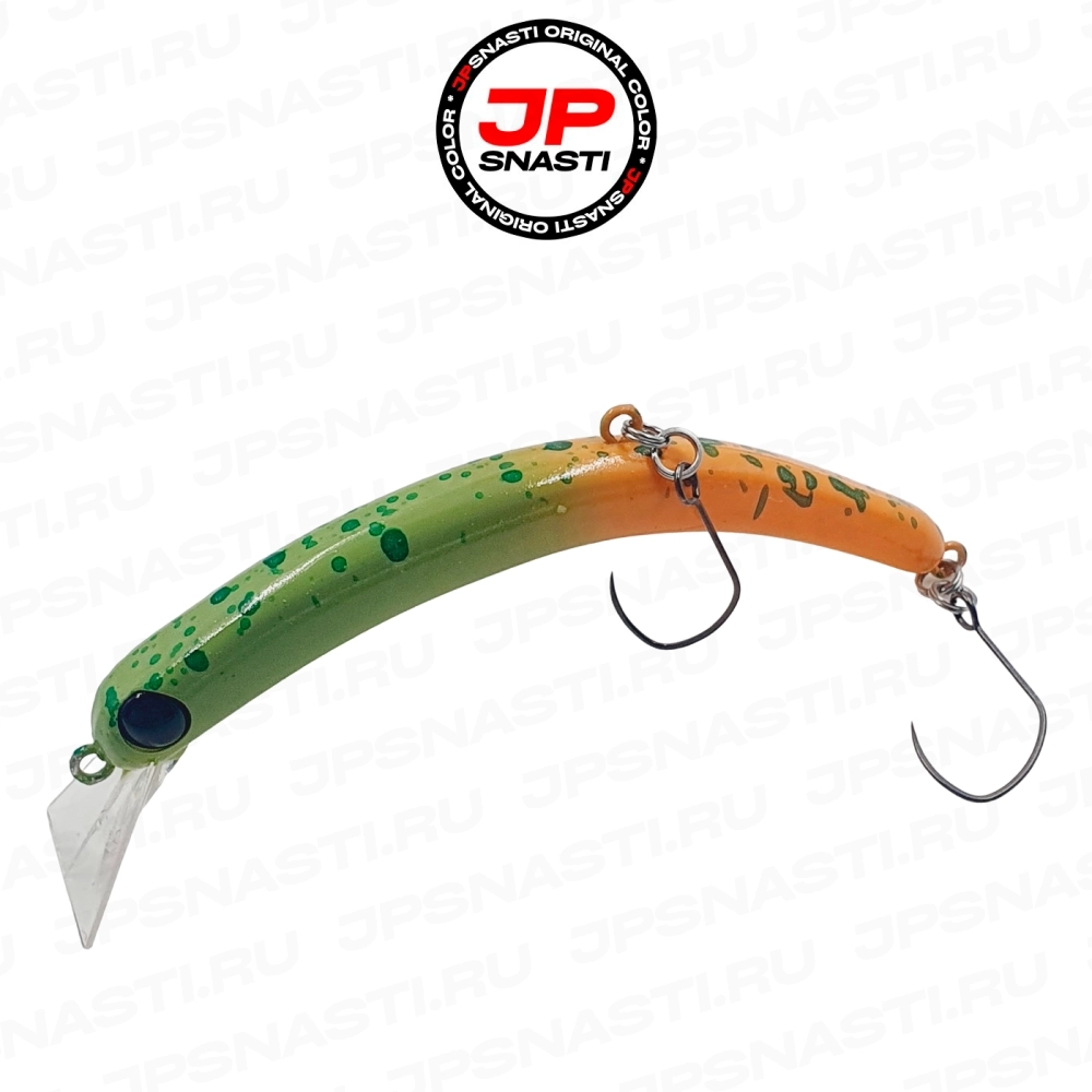 Воблер 1089 Koubou SakasanYoro Slim 60FS, 3.3 г, #RU102 G.Glow/R.Glow (Jpsnasti Oricolor)