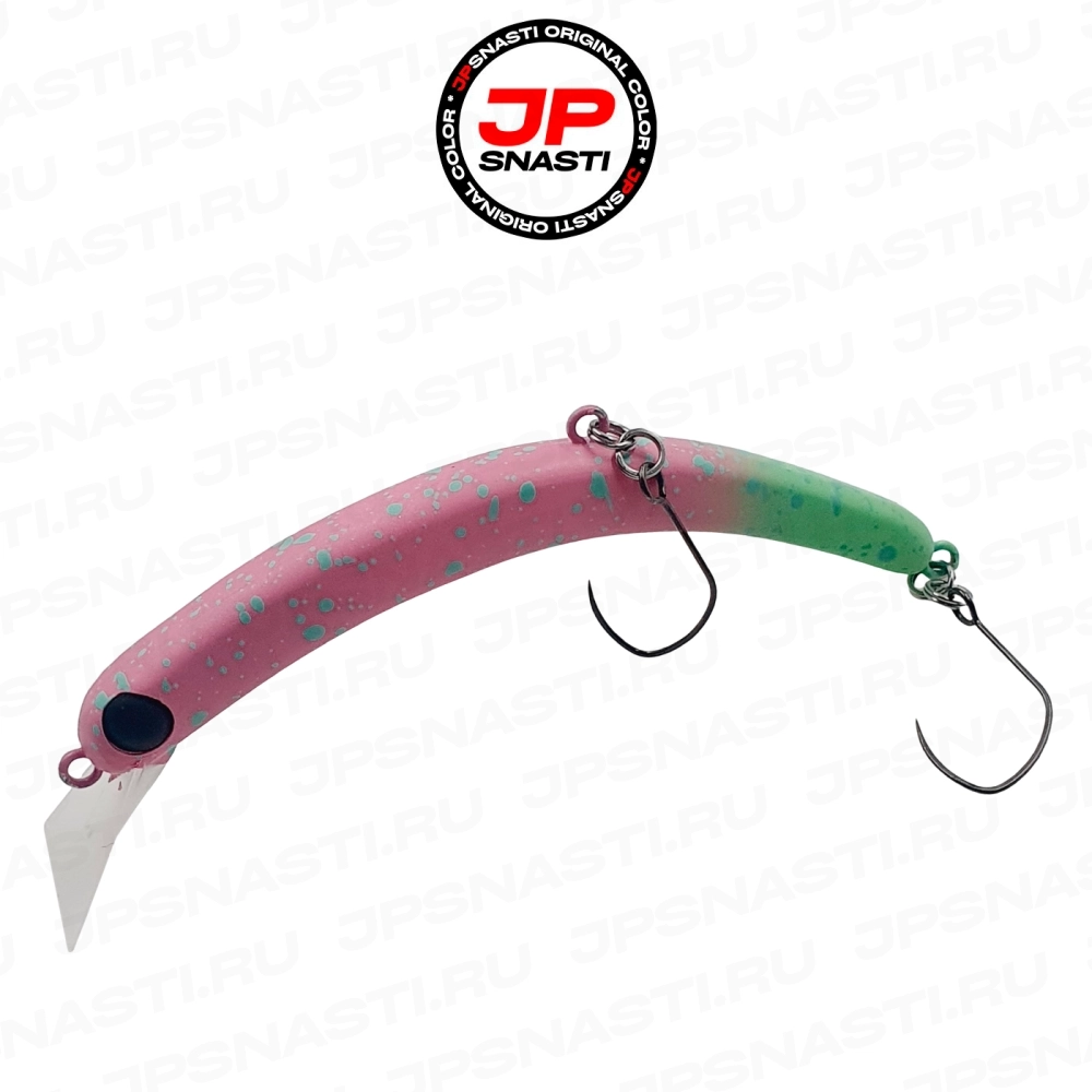 Воблер 1089 Koubou SakasanYoro Slim 60FS, 3.3 г, #RU107 Green Glow (Jpsnasti Oricolor)