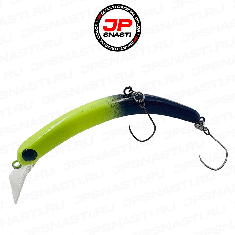 Воблер 1089 Koubou SakasanYoro Slim 60FS, 3.3 г, #RU208 Green Glow (Jpsnasti Oricolor)