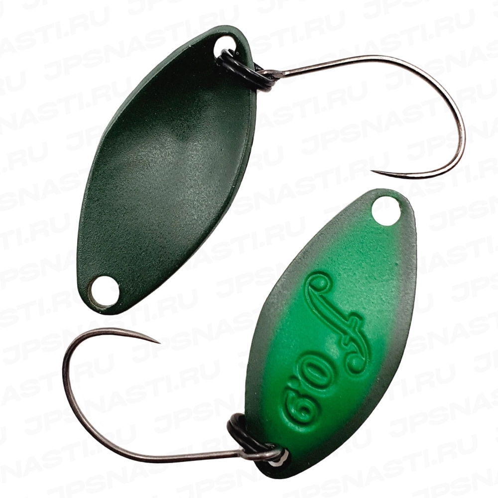 Колеблющаяся блесна Velvet Arts Forte, 0.9 г, #25 Jungle Green