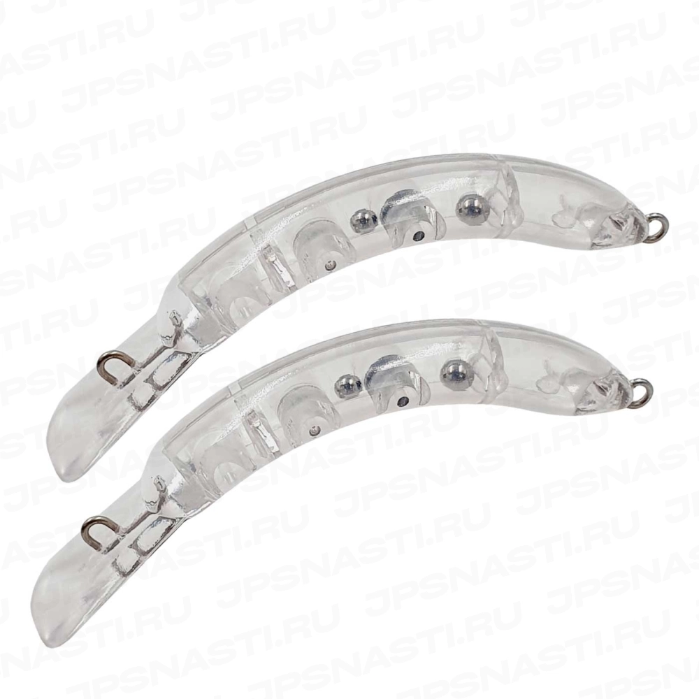 Сет воблеров Velvet Arts Velnyoro 45HF, 2.4 г, 2-Piece Set, #Clear
