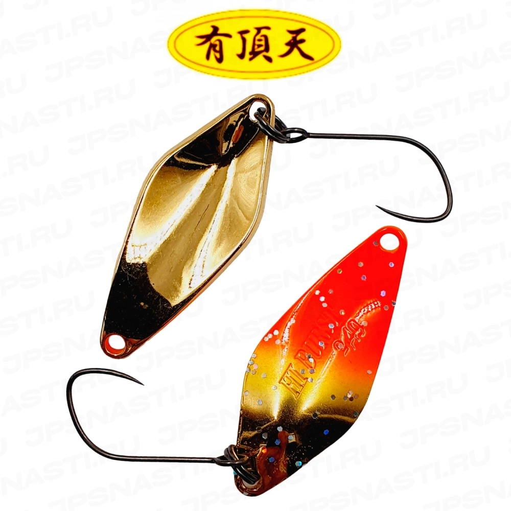 Колеблющаяся блесна ValkeIn Hi Burst, 2.4 гр, #Ikekei Gold (Uchoten Oricolor)