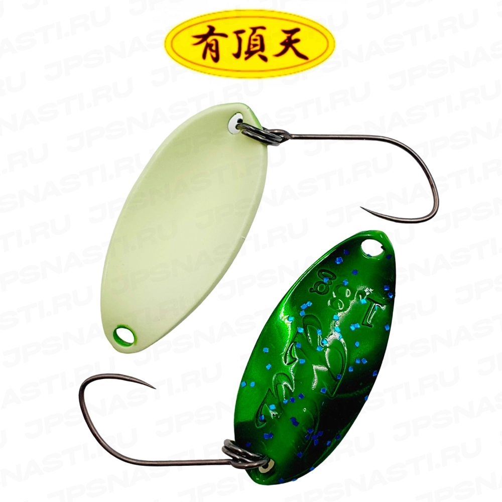 Колеблющаяся блесна ValkeIN Black Blast, 1.8 г, #Sparkle Lime (Uchoten Oricolor)