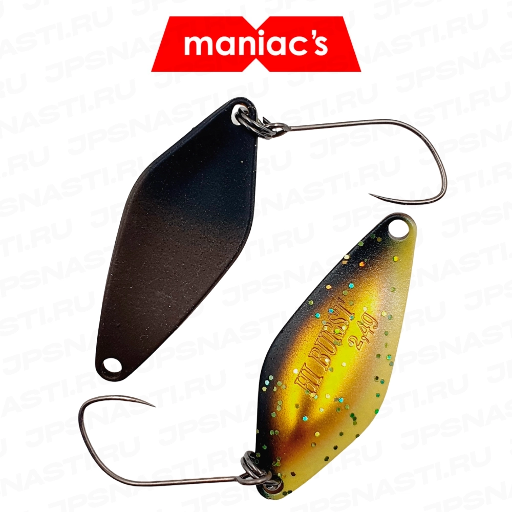 Колеблющаяся блесна ValkeIn Hi Burst, 2.4 гр, #S.M. Black Gold (Maniac's Oricolor)