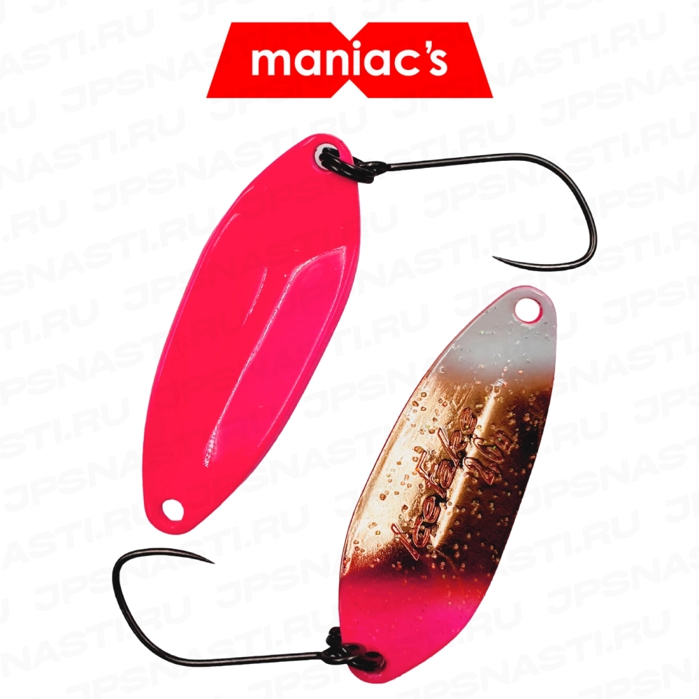 Колеблющаяся блесна ValkeIn Ice Fake, 2.6 гр, #Bright Fluorescent Pink (Maniac's Oricolor)