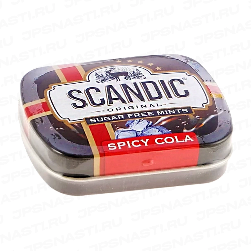 Леденцы Scandic Spicy Cola, со вкусом колы, 14 г