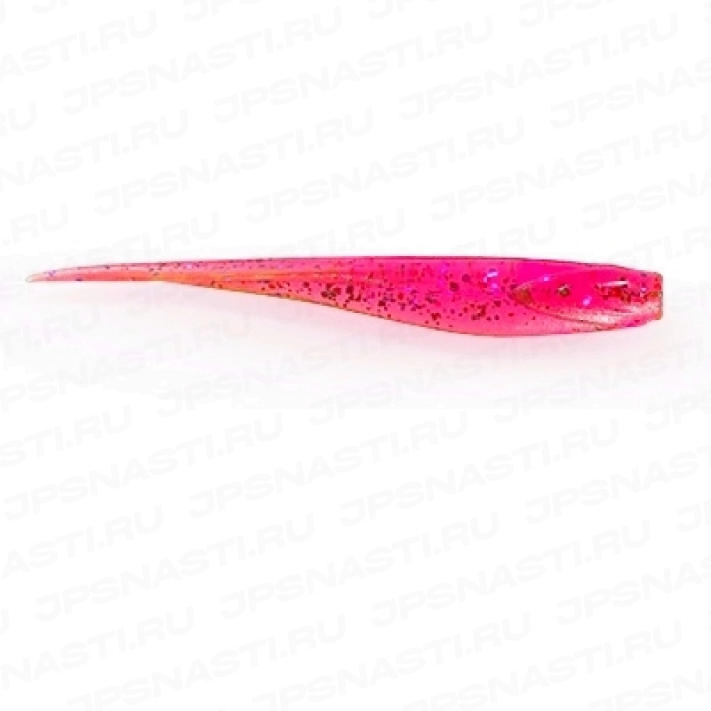 Силиконовые приманки Ojas SoftTail 77 mm, pink transporent, 9 шт/блистер, Рак/Рыба