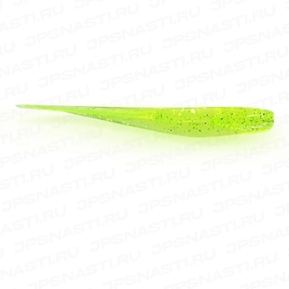 Силиконовые приманки Ojas SoftTail 77 mm, chartreuse transporent, 9 шт/блистер, Рак/Рыба