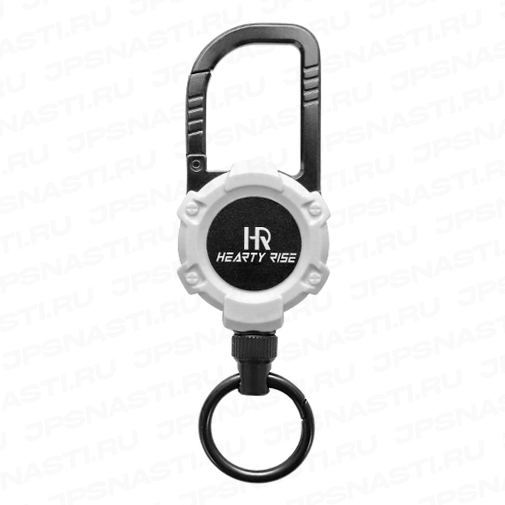 Ретривер Hearty Rise Magnetic Carabiner Pin on Reel HPI-2704, white