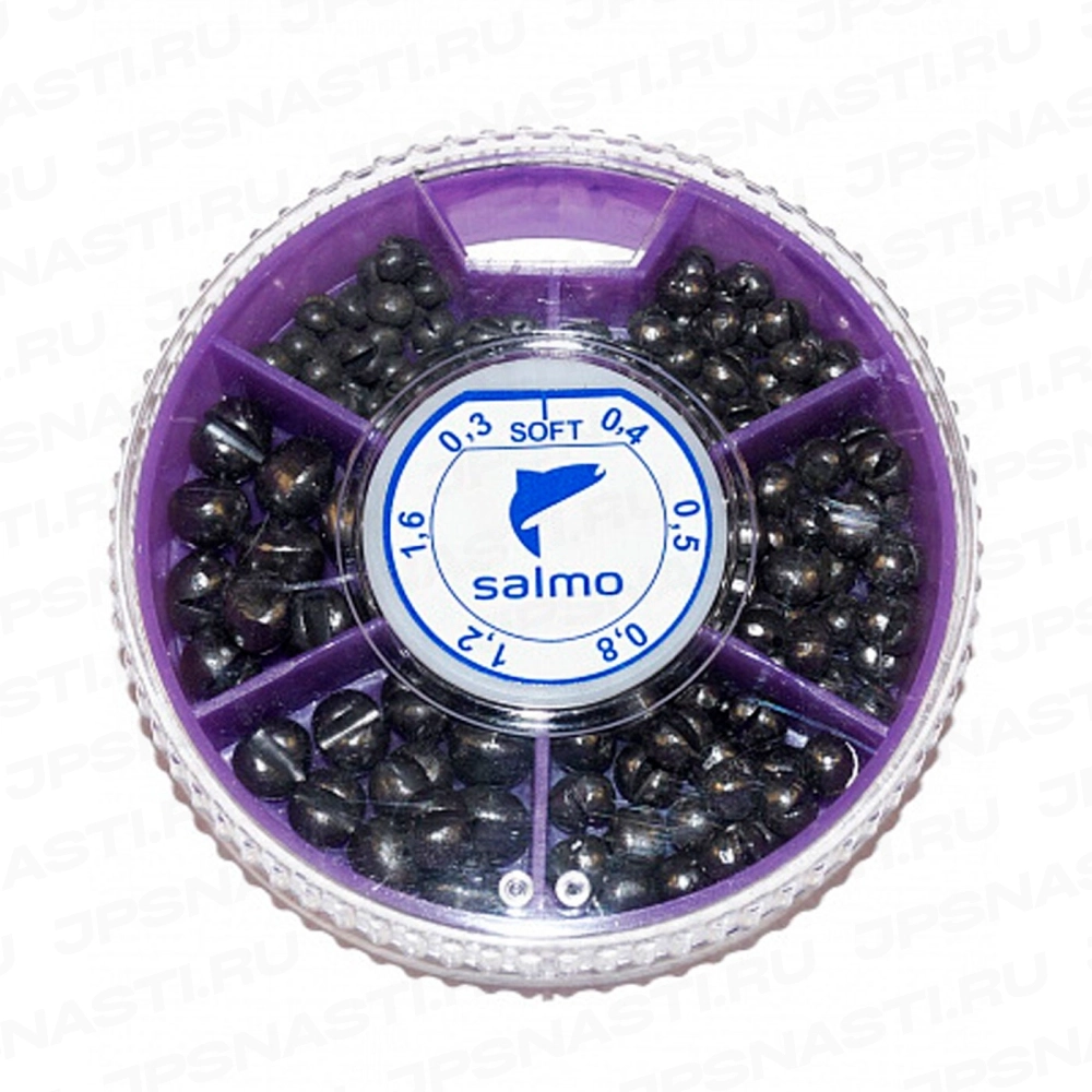 Грузила Salmo Extra Soft, 6 секций, 0.3-1.6 г