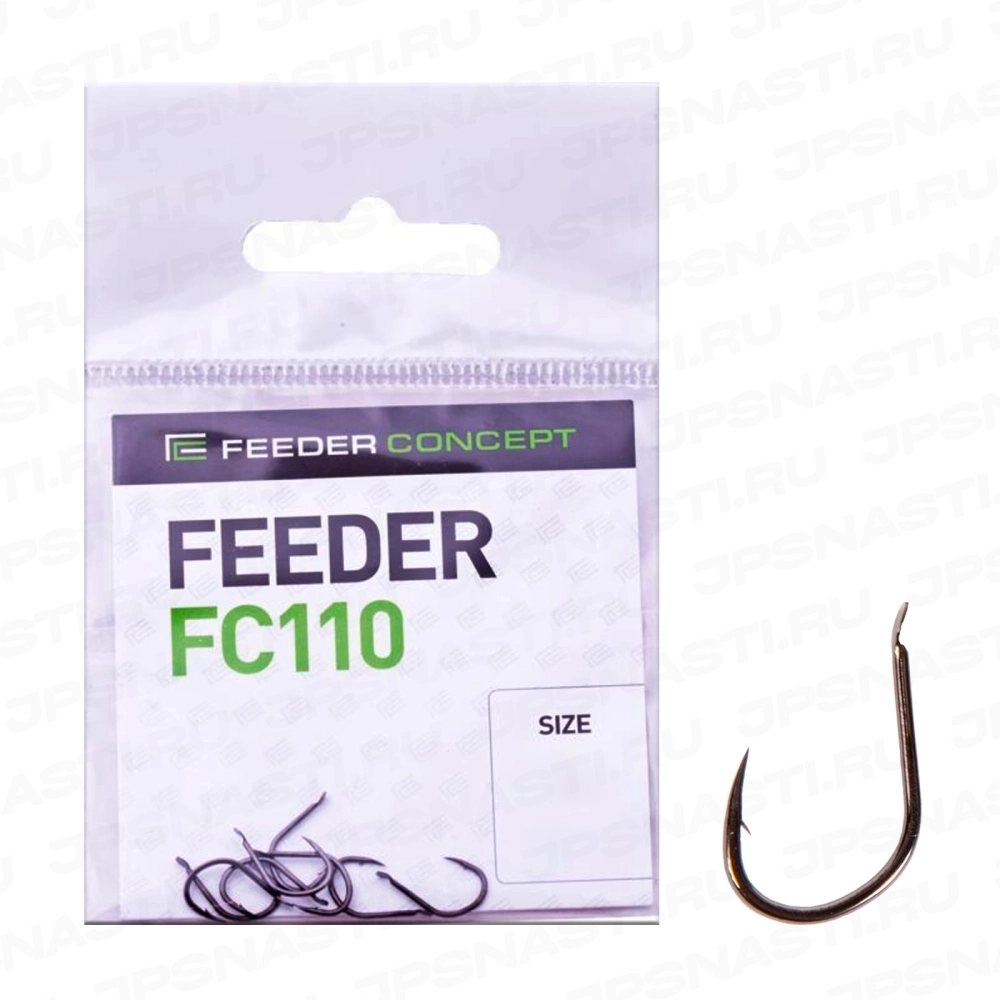 Крючки одинарные Feeder Concept FC110, #7