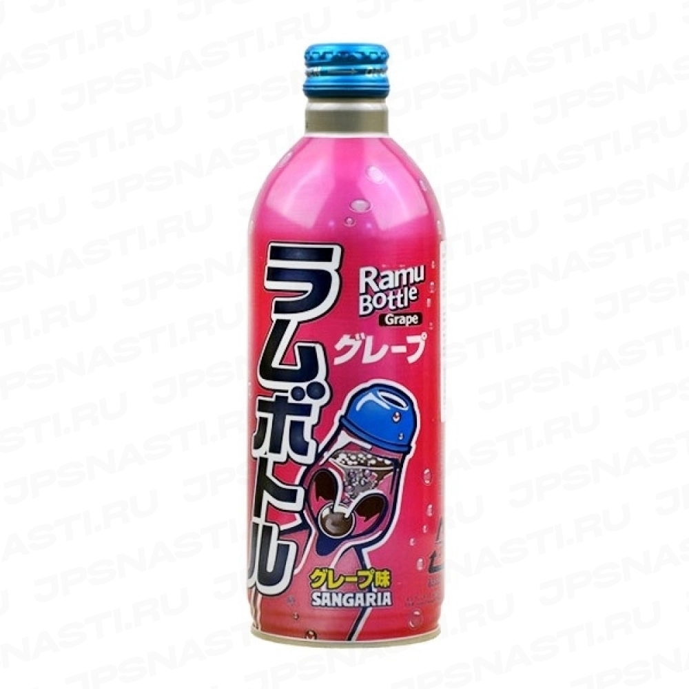 Лимонад Sangaria Ramu Bottle, со вкусом винограда, 500 мл