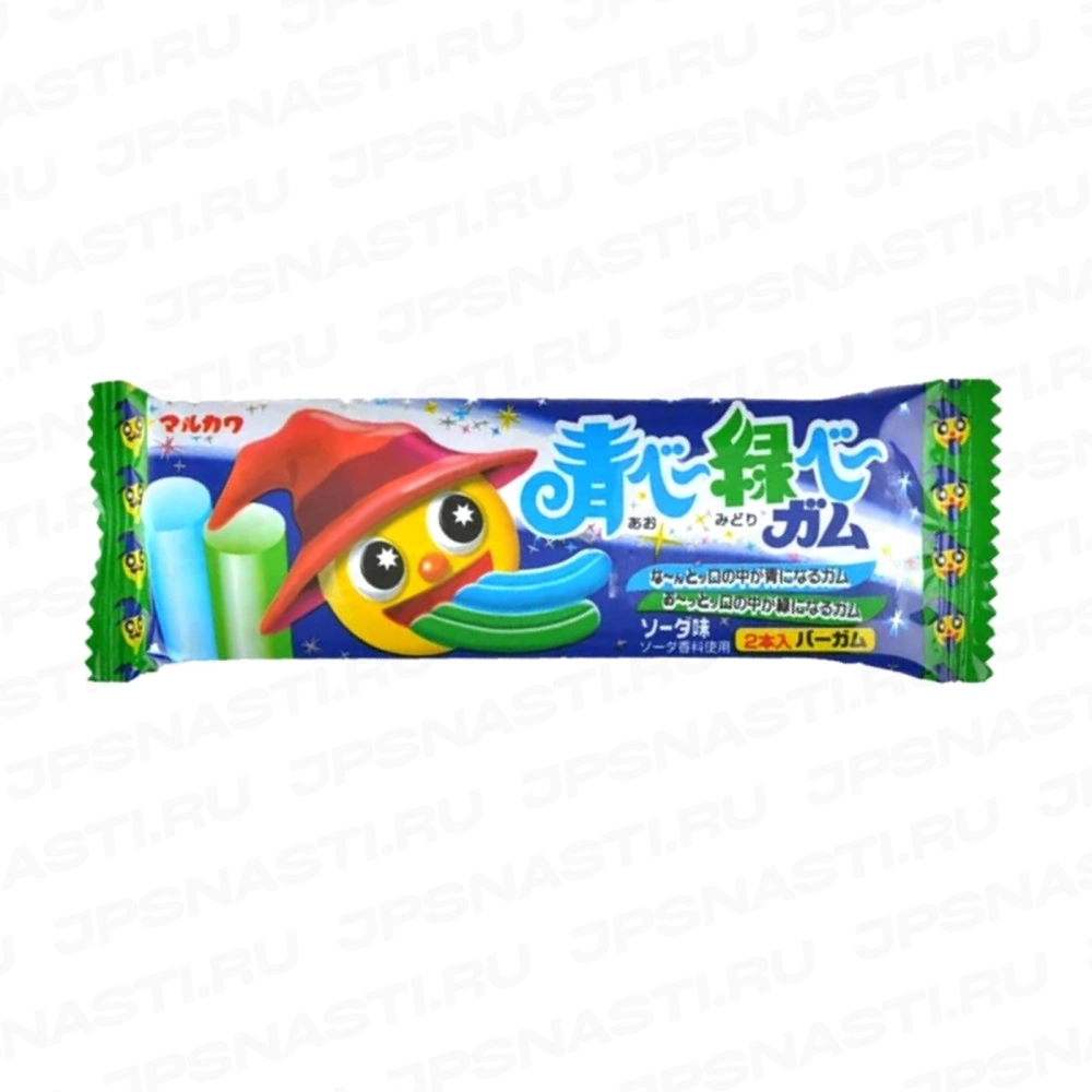 Японская жевательная резинка Marukawa Aobee+Midoribee, со вкусом лимонада, 11.8 г