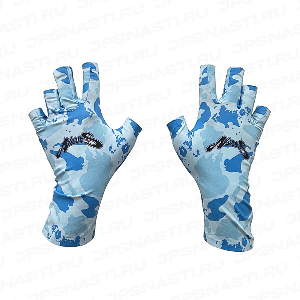 Перчатки Nories Three Season Palmless Glove NS-05, L, Blue Camo