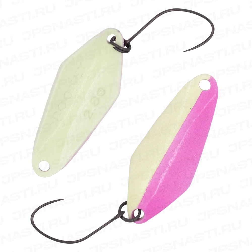 Колеблющаяся блесна Nories Masukurouto Rooney, 2.8 гр, RU065 Royal Glow