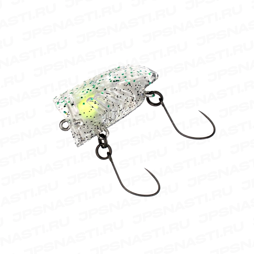 Воблер Nories Spish 25, 1.4 гр, CR01 Green Core Glitter