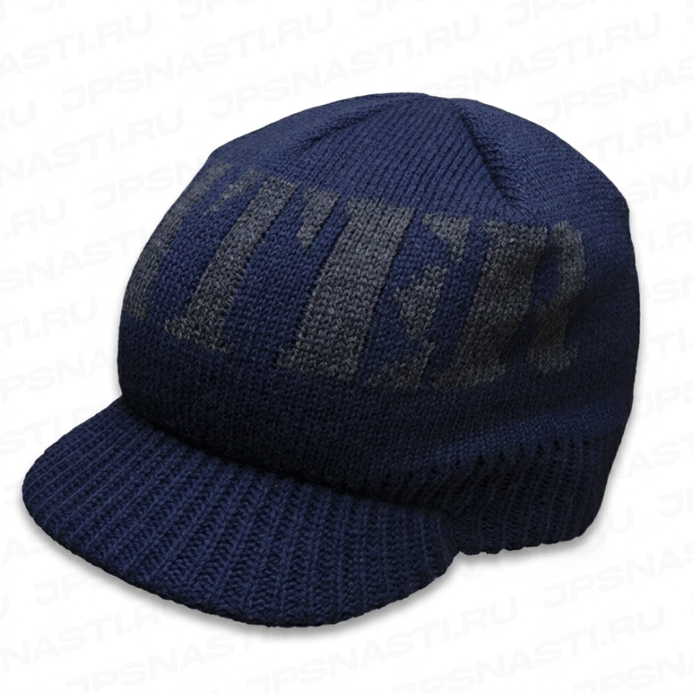 Шапка с козырьком Nories Knit Cap 08, Navy/Gray