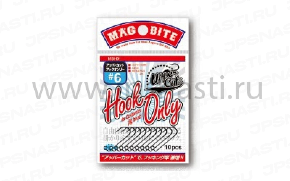 Крючки одинарные Magbite Upper Cut Hook Only, #6