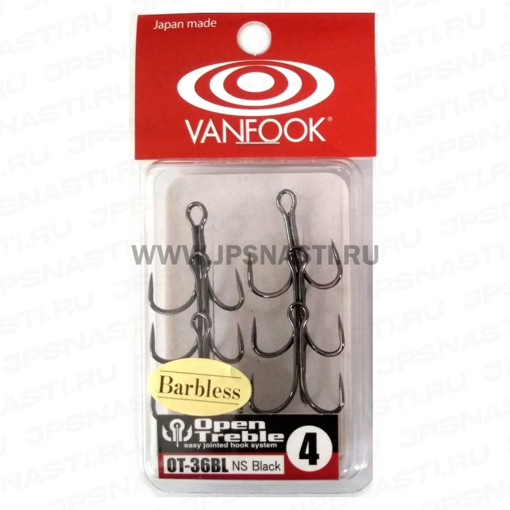 Крючки тройные Vanfook OT-36BL NS Black, #4