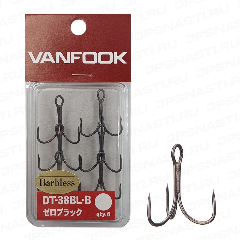 Крючки тройные Vanfook DT-38BL-B, #12