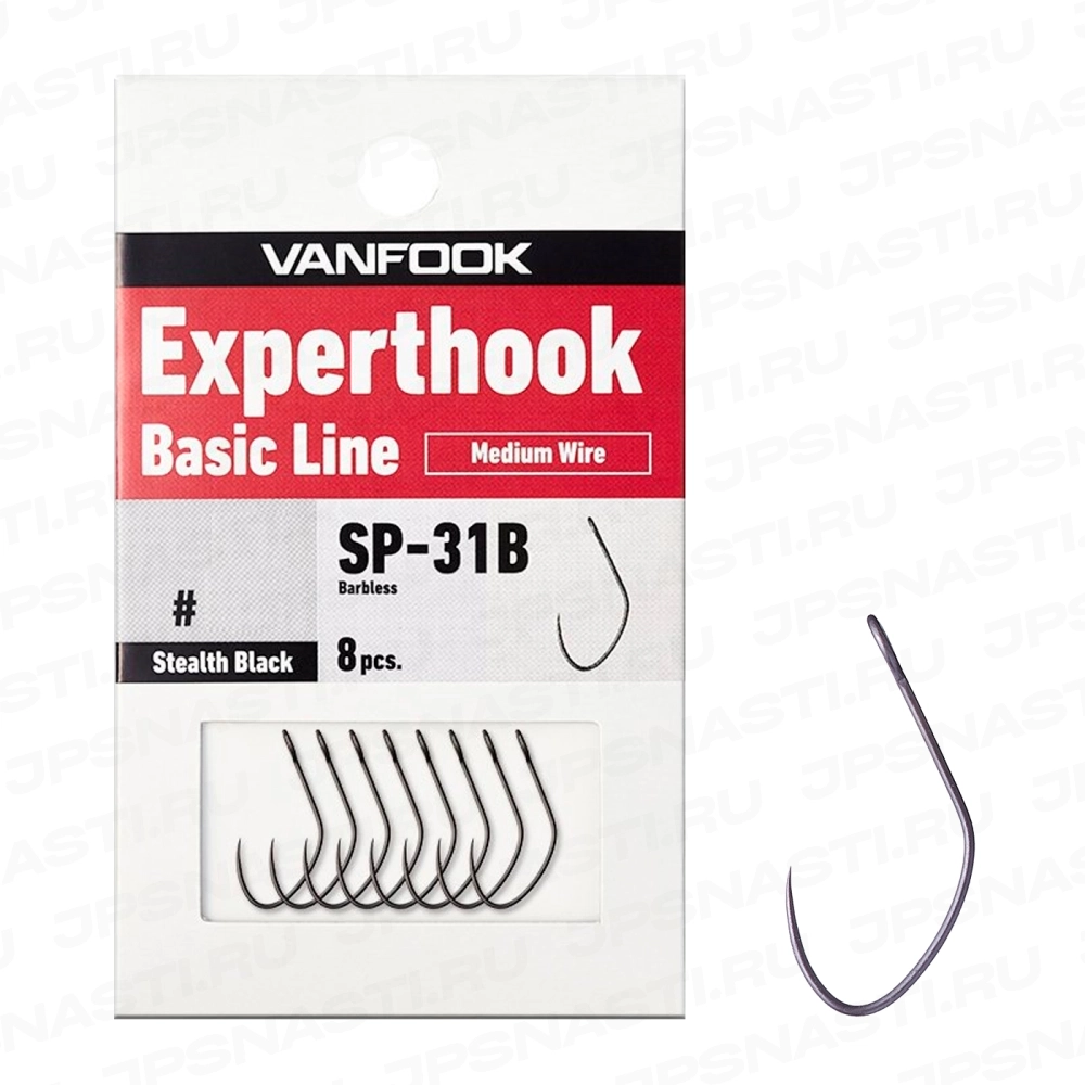 Крючки одинарные Vanfook SP-31B, #8/6