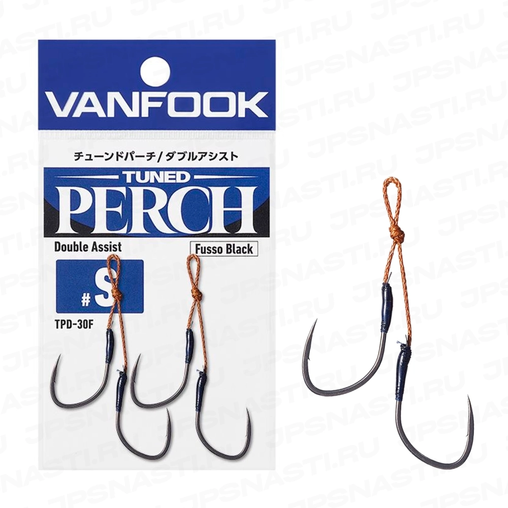 Крючки ассисты Vanfook TPD-30F, Fusso Black, #L
