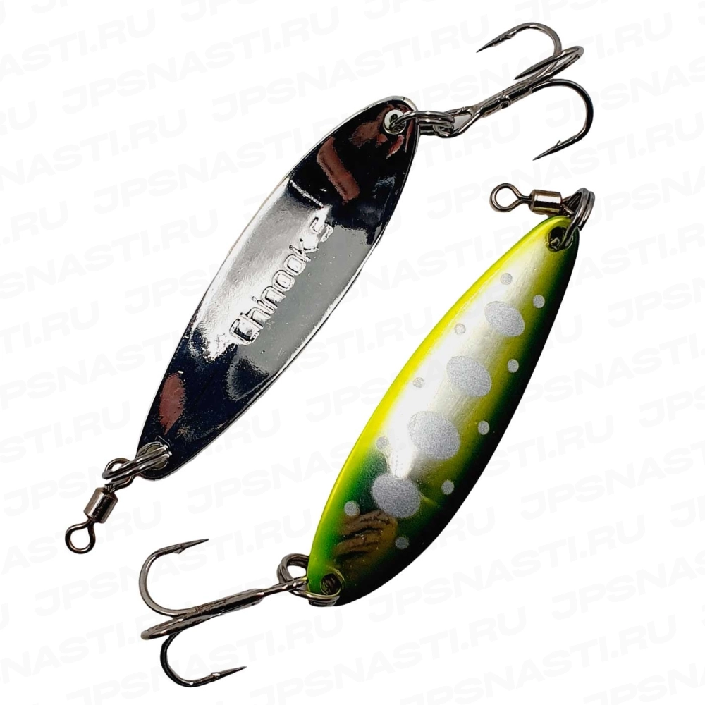 Колеблющаяся блесна Daiwa Chinook S, 10 г, Green Chart Yamame