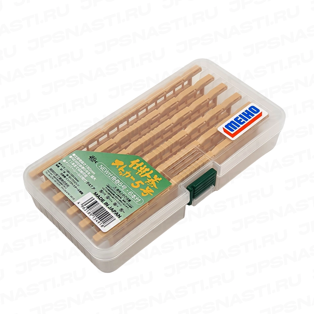 Коробка с мотовилами Meiho Shikakemaki Stocker 5, 186x103x34 мм, прозрачный