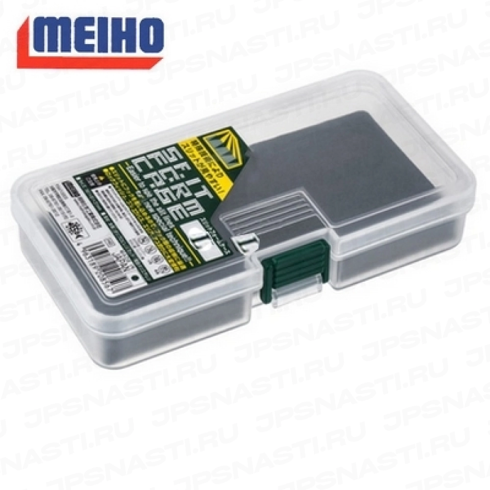 Коробка для приманок Meiho Slit Form Case L, 186х103х34 мм, Прозрачный