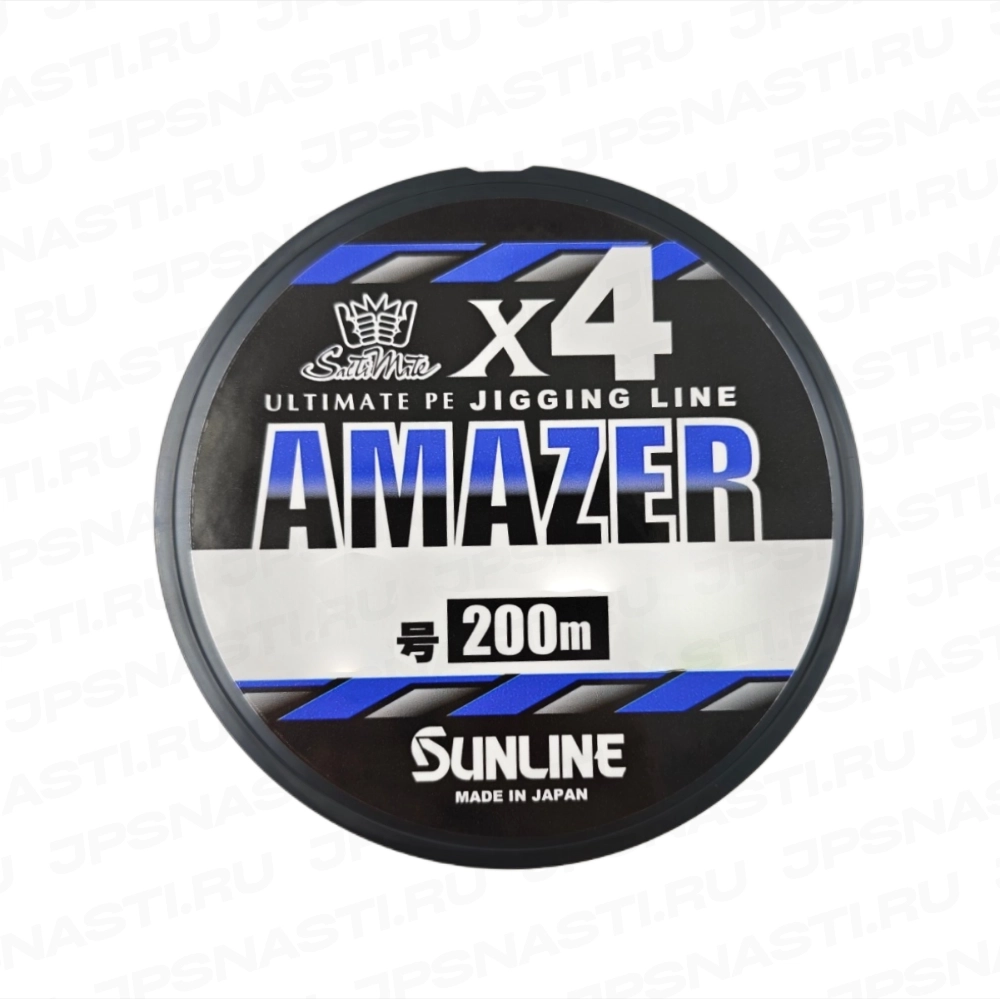 Плетеный шнур Sunline Amazer PE x4, #1.2, 26 lb, 200 м, многоцветный
