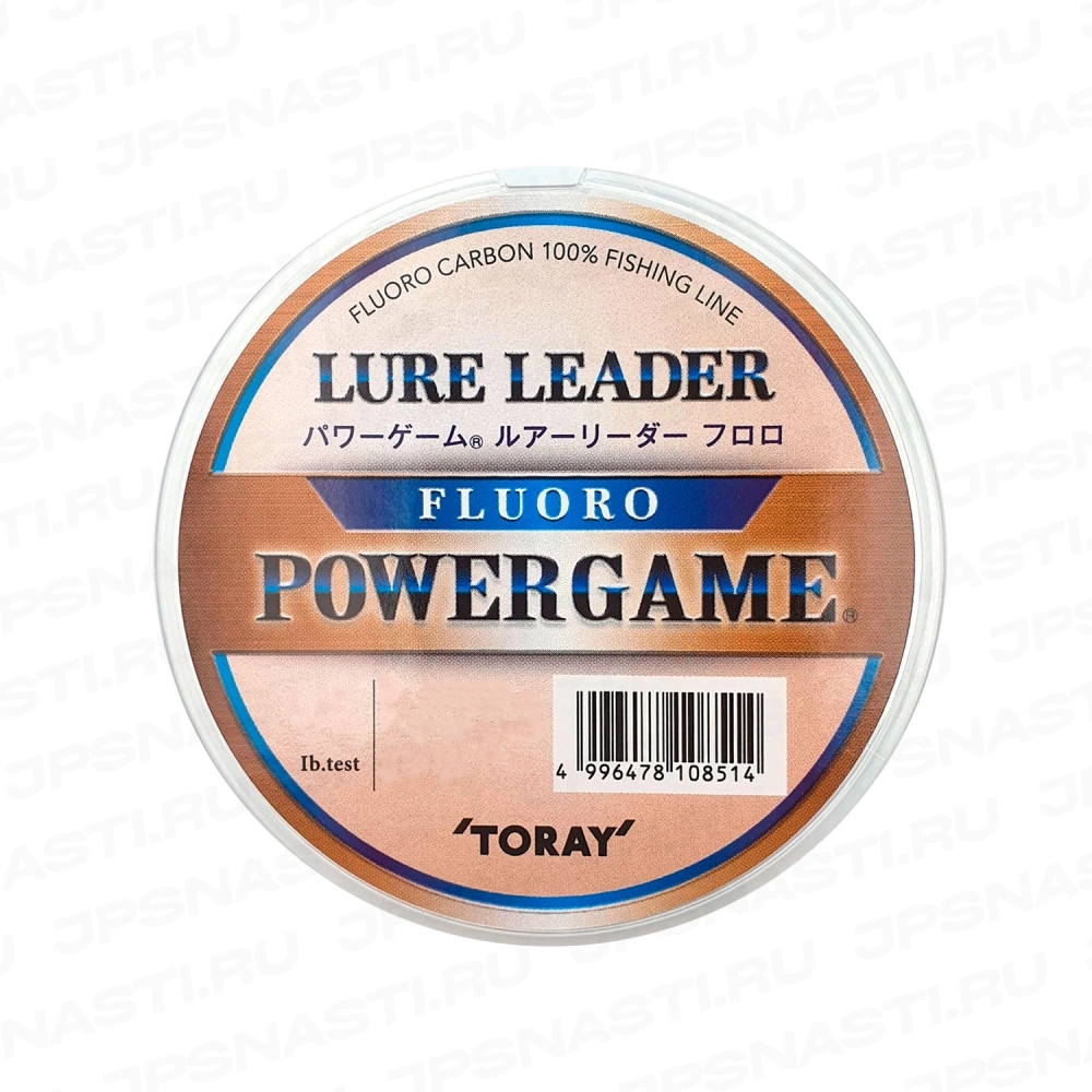 Шок лидер флюорокарбоновый Toray Power Game Lure Leader Fluorocarbone, #0.6, 30 м