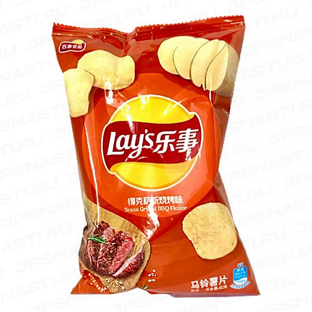 Чипсы Lay's Texas Grilled BBQ, 40 гр