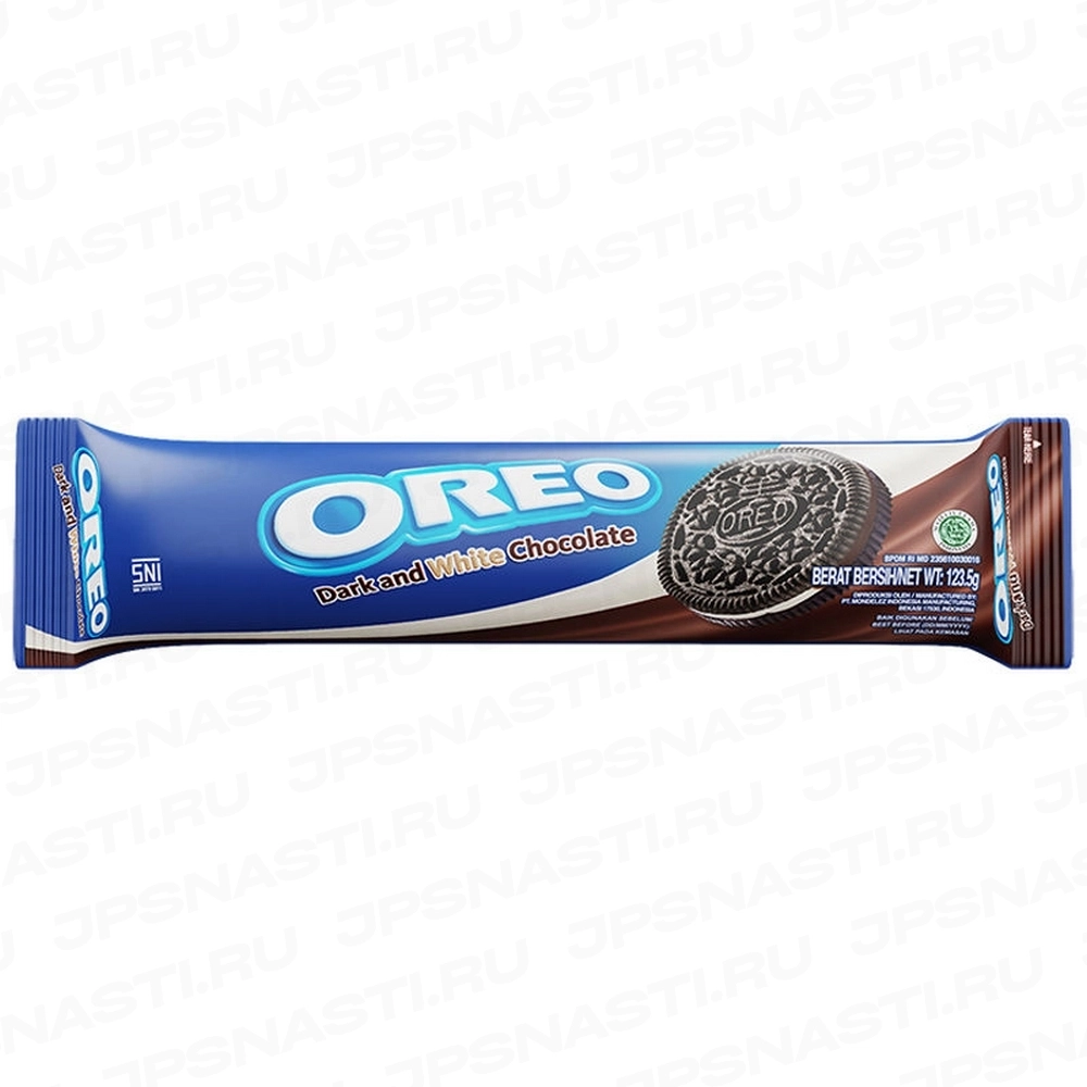 Печенье Mondelez Int. Oreo Dark and White, со вкусом темного и белого шоколада, 119.6 г