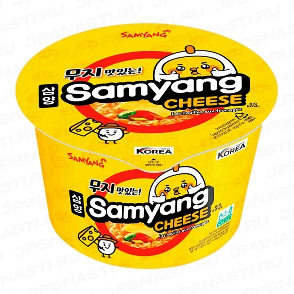 Лапша быстрого приготовления Samyang Cheese Big Boul, 105 г