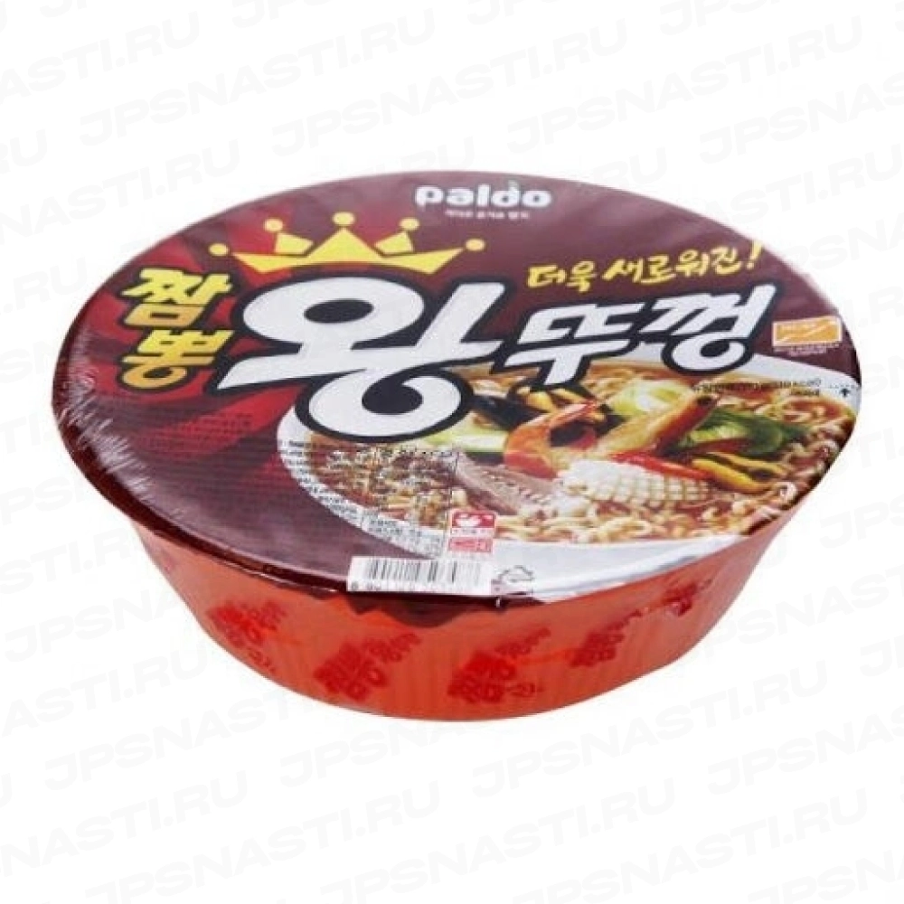 Лапша быстрого приготовления Paldo Champong Vantuccon, со вкусом морепродуктов, 110 гр