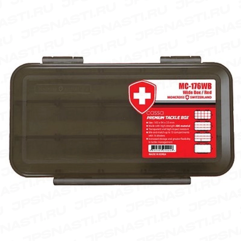 Коробка для приманок Moncross Tackle Box MC 176WB, Черный