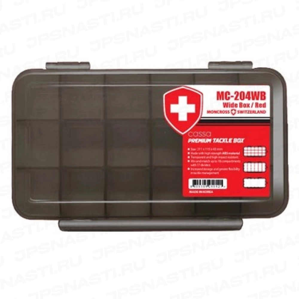 Коробка для приманок Moncross Tackle Box MC 204WB, Черный