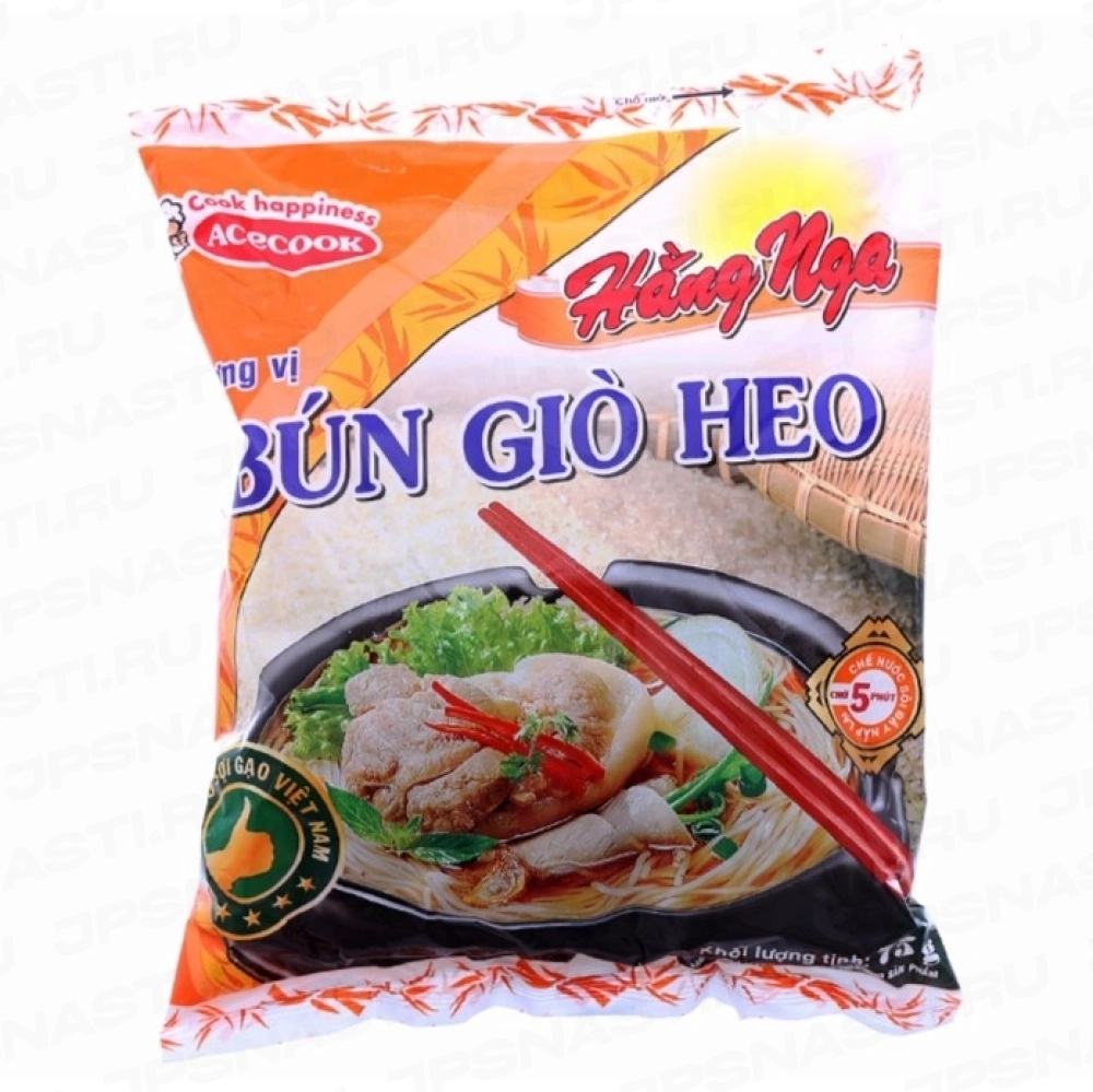 Лапша быстрого приготовления Acecook, со вкусом тушеной свинины, 75 гр