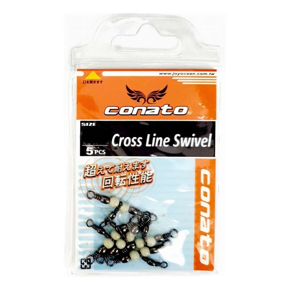 Вертлюги тройные Conato Cross Line Swivel, #12x14