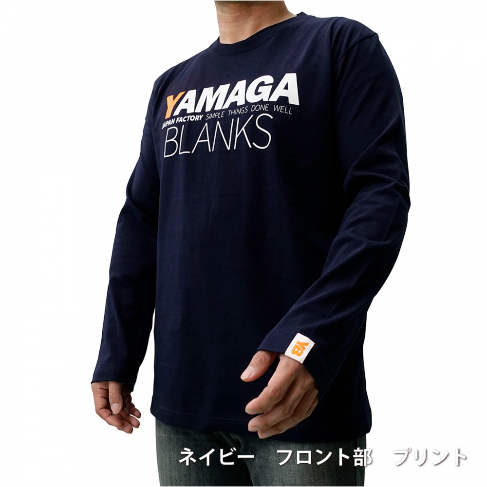 Футболка с длинным рукавом Yamaga Blanks Long Sleeve T-Shirt, navy, XXL