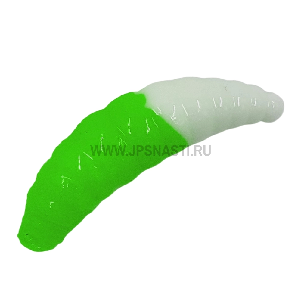 Силиконовые приманки Cool Place Maggot Stretch, зеленый/белый, сыр