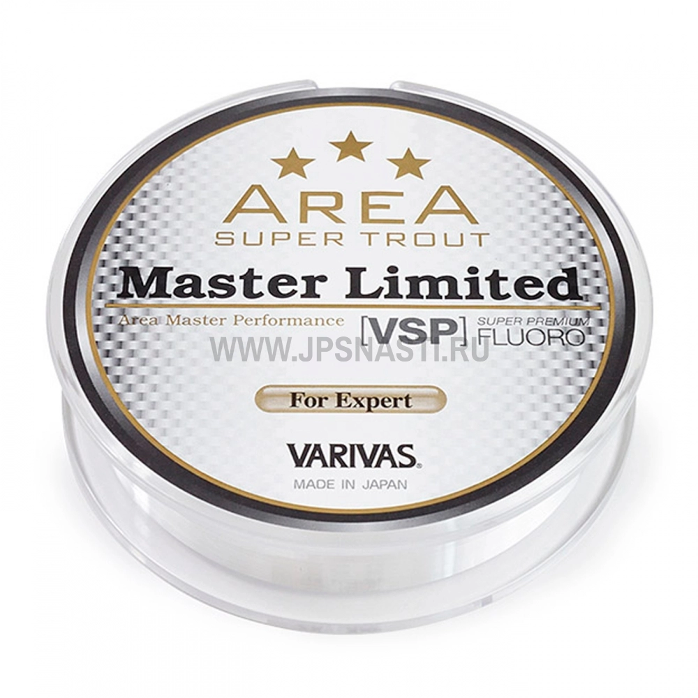 Флюорокарбон Varivas Super Trout Area Master Limited VSP Fluoro, #0.5, 2.5 Lb, 100 м, прозрачный