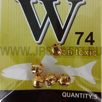 Вольфрамовые головки OnlySpin Trout, 4 мм, золотой