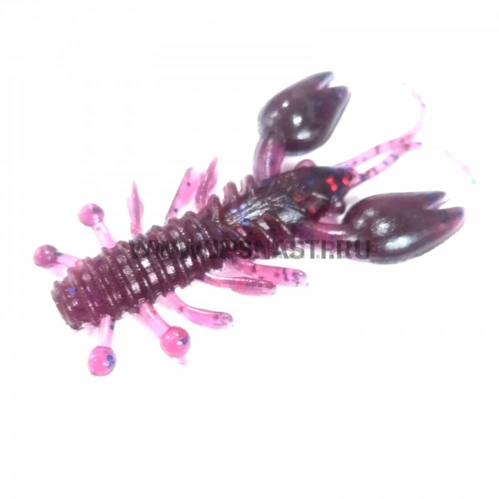 Силиконовые приманки Boroda Baits Crawler 45F, фиолетовый, рыба
