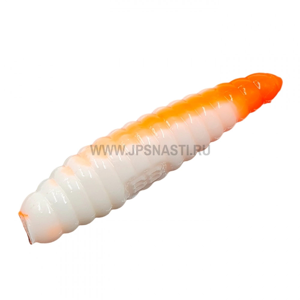 Силиконовые приманки Boroda Baits SiSiLiA 51 Float, белый / ярко-оранжевый, сыр