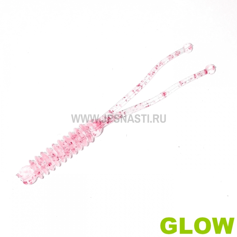 Силиконовые приманки Boroda Baits Plankton, RF 156 - Crystal Pink Glow, рыба, блистер