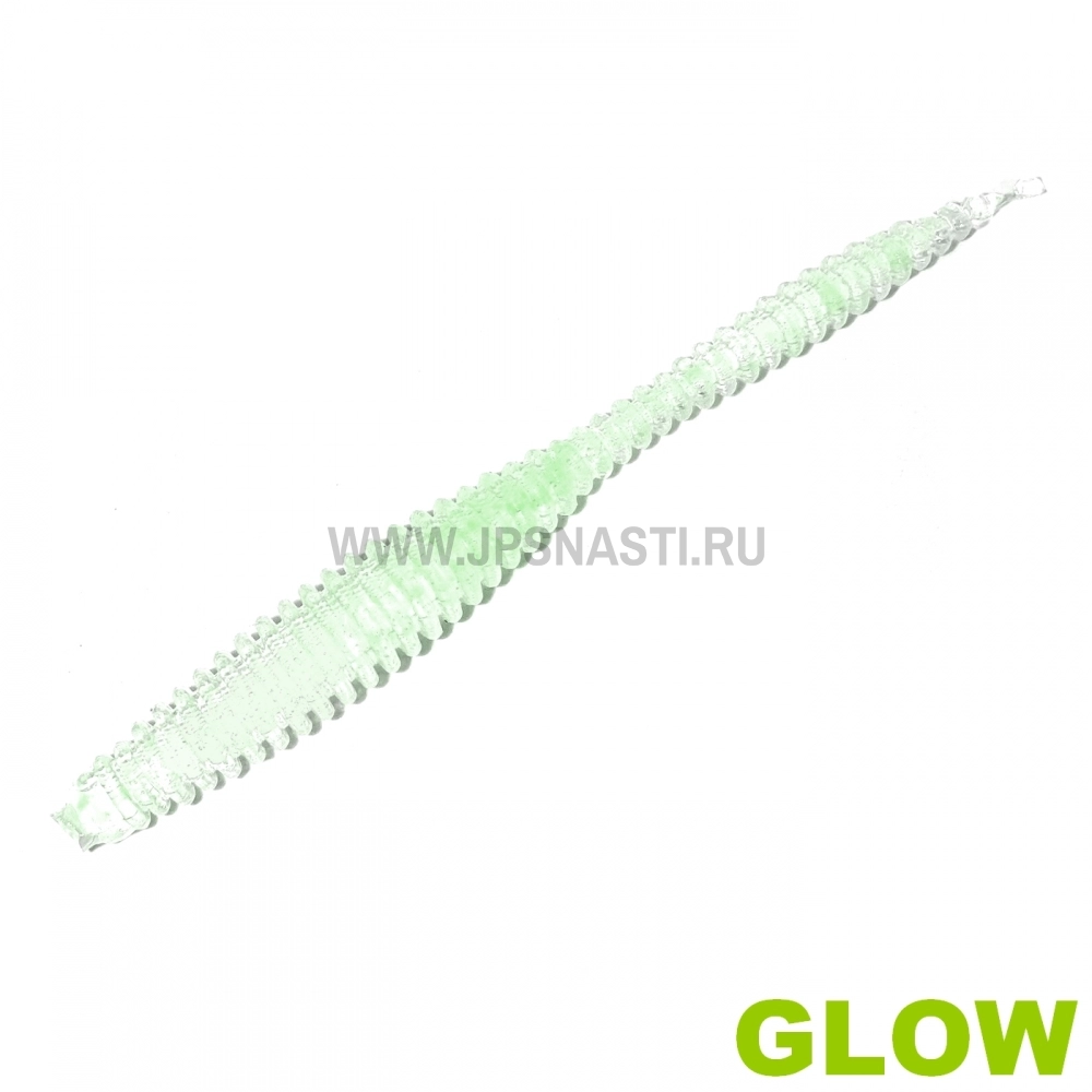Силиконовые приманки Boroda Baits Farok, RF 157 - Crystal Green Glow, рыба, блистер